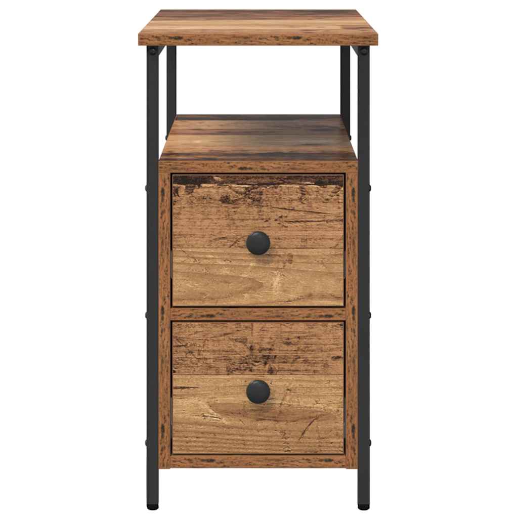 Bedside Cabinet Old wood 30 x 60 x 60 cm Engineered wood
